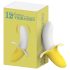 Lonely - vibrador recargable impermeable en forma de plátano - amarillo/blanco