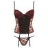 Cottelli - Corsé y Tanga con Rosas (Rojo) - 85C/L
