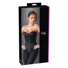 Cottelli - corsé de fiesta bordado - negro - L