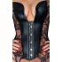 Noir - corset con liguero y encaje - negro - L