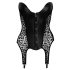 Noir - Top con liguero estampado de leopardo (negro) - M