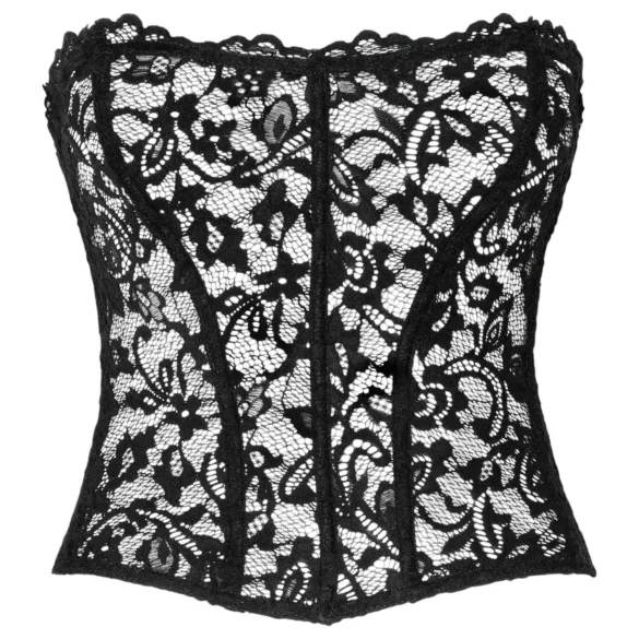 Noir - corsé de encaje - negro