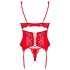 Obsessive Amor Cherris - lace set with garter belt (red)
