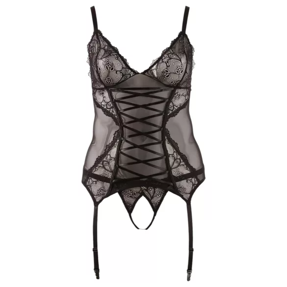 Cottelli - Top lencero de encaje con tiras - negro