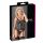 Cottelli - blusa transparente a rayas brillantes (negra)
