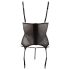Cottelli - blusa transparente a rayas brillantes (negra)