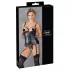 Cottelli Bondage - top push-up brillante con esposas (negro)