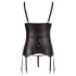 Cottelli Bondage - top brillante con esposas (negro)