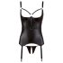 Cottelli Bondage - top brillante con esposas (negro) - L