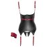 Cottelli Bondage - Brillo provocativo con collar (negro) - XL