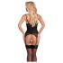 Cottelli - top abierto con perlas (negro) - M