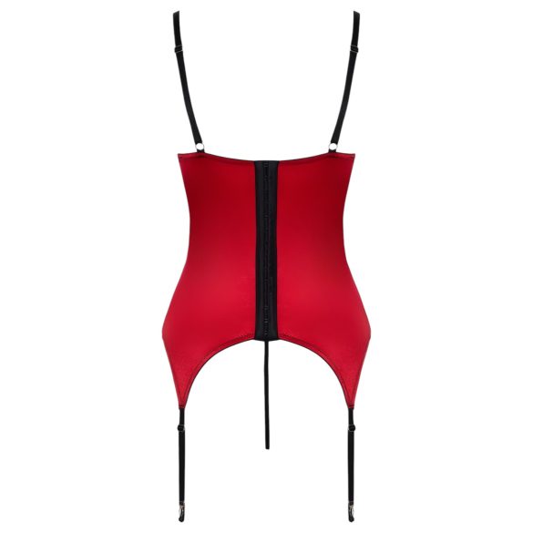 Cottelli - conjunto sujetador push up encaje rojo