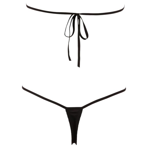 NO:XQSE - Body abierto con strass - lencería sexy negra (S-L)