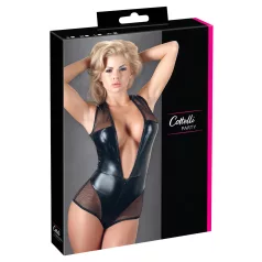 Cottelli - body de red brillante - negro
