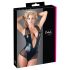 Cottelli - body de red brillante - negro - M