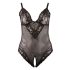 Cottelli Plus Size - body de encaje negro - XXXXL