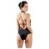 Cottelli - Body de encaje con cuello halter (negro)