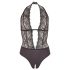 Cottelli - Body de encaje con cuello halter (negro)
