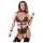 Cottelli Bondage - Body abierto con cadenas (negro) - M