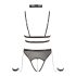 Cottelli Bondage - Body abierto con cadenas (negro) - XL