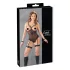 Cottelli Bondage - body y esposas con anillas metálicas - negro - XL