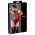 Cottelli Party - body brillante sin mangas con cremallera (rojo) - XL