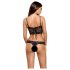 Obsessive - body de encaje floral - negro