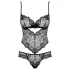 Obsessive - body de encaje floral - negro - L/XL
