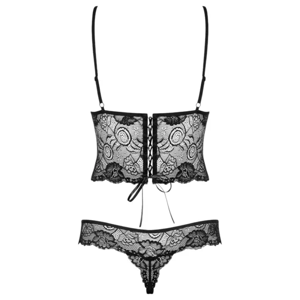 Obsessive - body de encaje floral - negro - L/XL