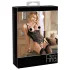 Abierta Fina - body abierto con encaje y tirantes - negro - 85C/L