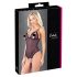 Cottelli - Body abierto negro encaje con perlas - M