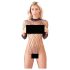 NO:XQSE - body de malla con mangas largas - negro (Tallas S-L)
