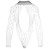 NO:XQSE - body de manga larga - malla transparente - negro (S-L)