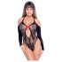 NO:XQSE - body con lazo - manga larga - negro (S-L)