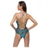 Cottelli - body abierto de encaje con cordones (verde)