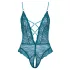Cottelli - body abierto de encaje con cordones (verde) - L