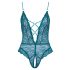 Cottelli - Body abierto encaje verde con lazos - XL