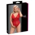 Cottelli Curves - body de encaje transparente - rojo - 3XL
