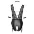 Cottelli Bondage - body negro con encaje y cuello halter