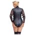 Body encaje Bondage Plus Size negro