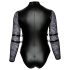 Body encaje Bondage Plus Size negro