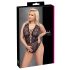 Cottelli Curves Talla Plus - body negro transparente y estampado