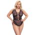 Cottelli Curves Talla Plus - body negro transparente y estampado