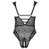 Cottelli Curves Talla Plus - body negro transparente y estampado