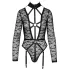 Cottelli - body de tirantes transparente - negro - M