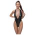 Cottelli Party - body brillante con cuello halter (negro) - XL
