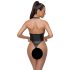 Cottelli Party - body brillante con cuello halter (negro) - XL