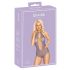Besable - body de encaje con cuello halter (lila) - L/XL