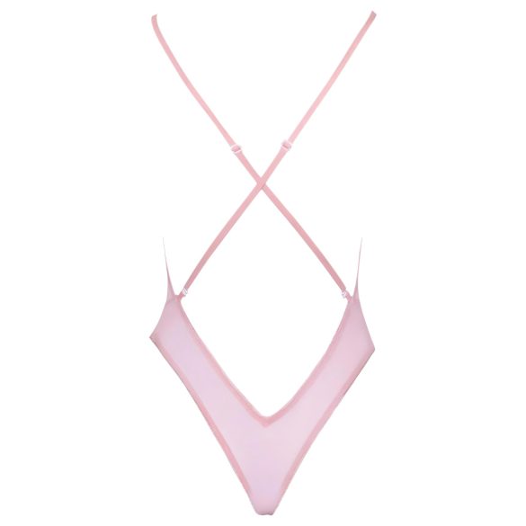 Kissable - body de encaje bordado floral - rosa