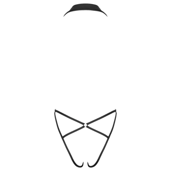 Cottelli Party - body con cuello camisero - negro